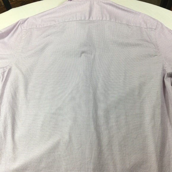 Michael Kors Men's Button Down Shirt White Purple - Picture 6 of 6